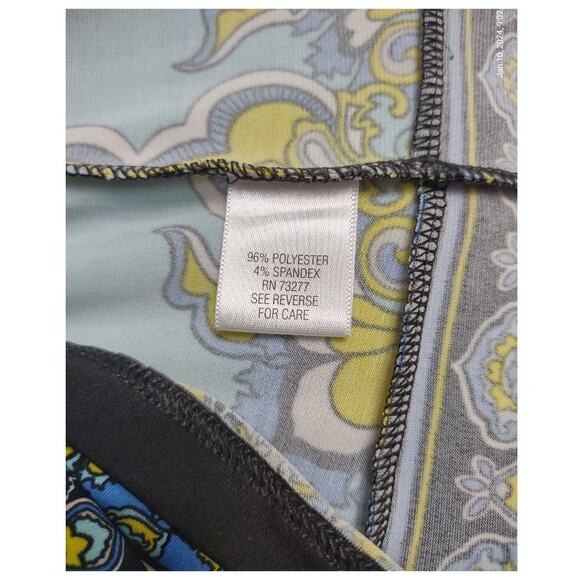 APT 9 Blue Knit Shift Dress Size L Loose Fitting Mid 3/4 Length Sleeves Travel - Picture 11 of 11